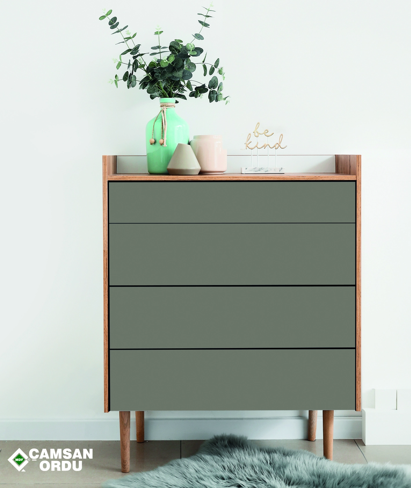 Çamsan Ordu Meteor Gri MDFLAM